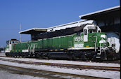 BNSF SD38-3 1555 (23.09.2010, Birmingham, AL, (mit TEBC6 250))