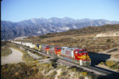 BNSF SD75M 8256 (20.10.1996, Cajon 58, CA)