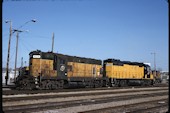 CNW GP7r 4124 (16.03.1994, E Minneapolis, MN)