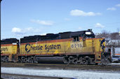 CSXT GP40-2 6215 (29.02.1992, Brunswick, MD)