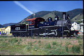 MB0000 2-8-0  433 (29.05.1996, Palmerlake, CO, ex Coahuila-Zacatecas No. 12)