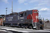 SP GP9E 3353 (12.07.1992, Roseville, CA)