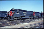 SP SD45T-2 9233 (21.03.1976, Roseville, CA)
