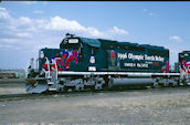 UP SD40-2 1996:2 (19.04.1996, Council Bluffs, IA, ("Torch Train"))